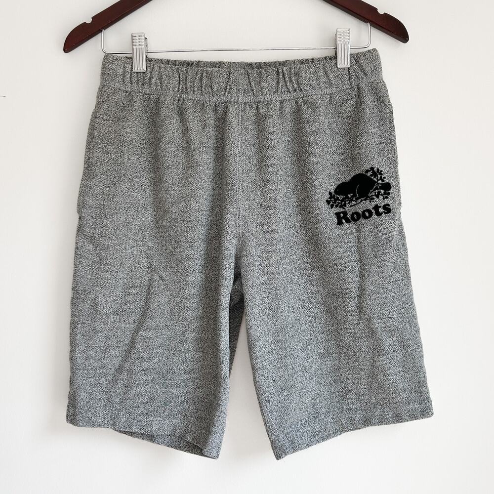 Roots Men's Original Sweatshort 9 Inch Inseam in Size XS Heather Gray $58